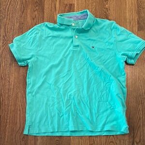 Tommy Hilfiger Men's Turquoise Polo Shirt